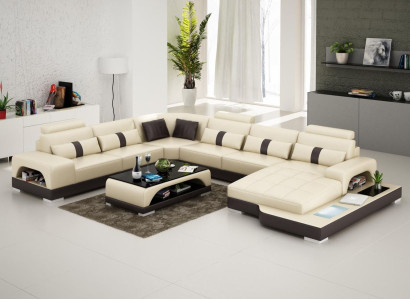 Couch Suite Upholstery Big xxl Sofas Couches Sofa Living landscape U-shape Corner sofa